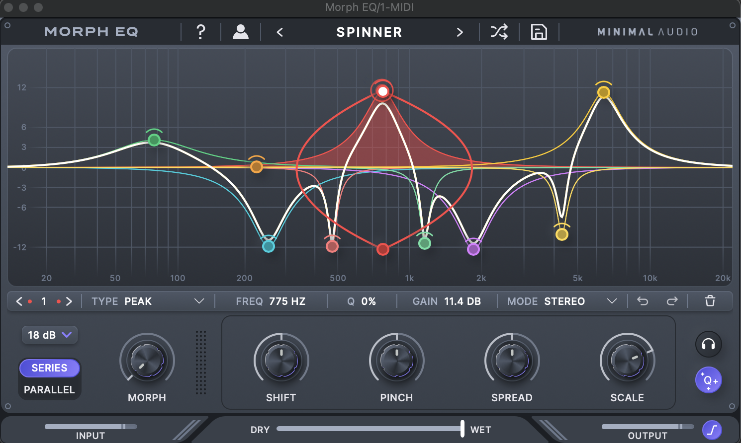 Minimal Audio Morph EQ